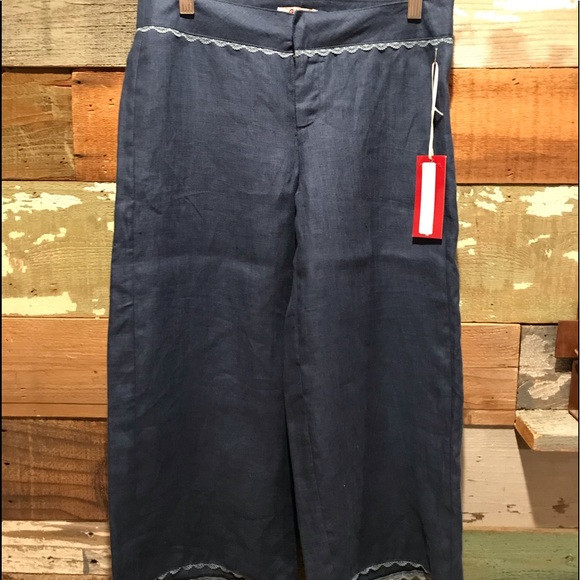 Linen NWT Toreader Gaucho - Picture 2 of 7